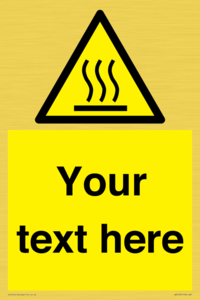 WV5187: Custom Hot Surface Sign