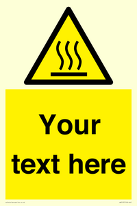WV5187: Custom Hot Surface Sign
