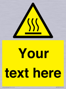WV5187: Custom Hot Surface Sign