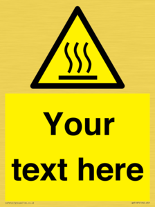 WV5187: Custom Hot Surface Sign