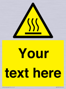 WV5187: Custom Hot Surface Sign
