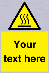 WV5187: Custom Hot Surface Sign