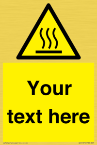 WV5187: Custom Hot Surface Sign