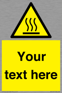 WV5187: Custom Hot Surface Sign