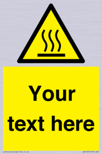 WV5187: Custom Hot Surface Sign