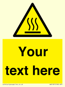 WV5187: Custom Hot Surface Sign
