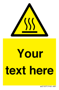 WV5187: Custom Hot Surface Sign