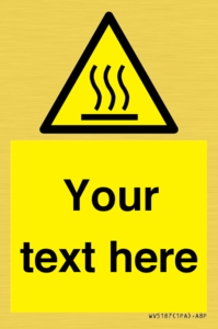 WV5187: Custom Hot Surface Sign