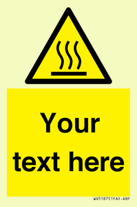 WV5187: Custom Hot Surface Sign
