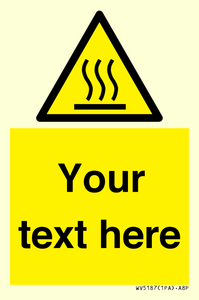 WV5187: Custom Hot Surface Sign
