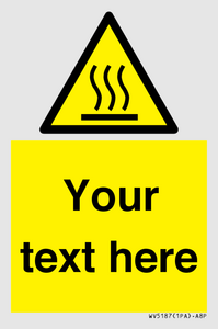 WV5187: Custom Hot Surface Sign