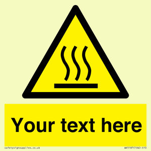 WV5187: Custom Hot Surface Sign