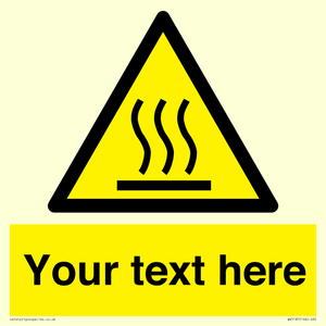 WV5187: Custom Hot Surface Sign