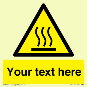 WV5187: Custom Hot Surface Sign