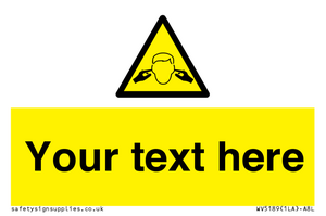 WV5189: Custom Noise Hazard Sign