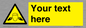 WV5189: Custom Noise Hazard Sign