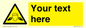 WV5189: Custom Noise Hazard Sign