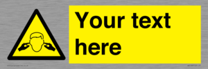 WV5189: Custom Noise Hazard Sign