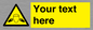 WV5189: Custom Noise Hazard Sign