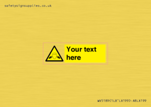 WV5189: Custom Noise Hazard Sign