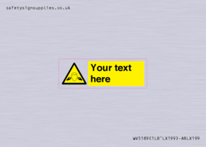 WV5189: Custom Noise Hazard Sign