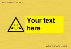 WV5189: Custom Noise Hazard Sign