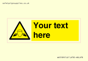 WV5189: Custom Noise Hazard Sign