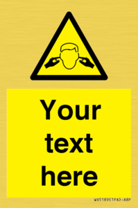 WV5189: Custom Noise Hazard Sign