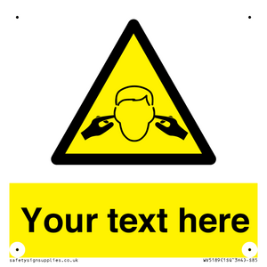 WV5189: Custom Noise Hazard Sign