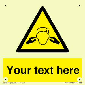 WV5189: Custom Noise Hazard Sign