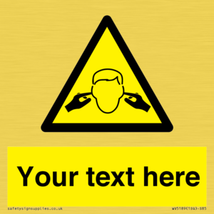 WV5189: Custom Noise Hazard Sign