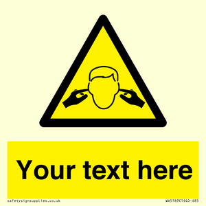 WV5189: Custom Noise Hazard Sign