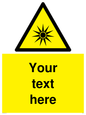 WV5190: Custom Optical Radiation Sign