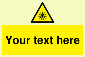 WV5190: Custom Optical Radiation Sign