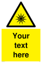 WV5190: Custom Optical Radiation Sign
