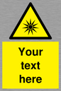 WV5190: Custom Optical Radiation Sign