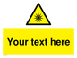 WV5190: Custom Optical Radiation Sign