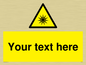 WV5190: Custom Optical Radiation Sign
