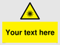 WV5190: Custom Optical Radiation Sign