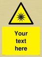 WV5190: Custom Optical Radiation Sign