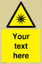 WV5190: Custom Optical Radiation Sign