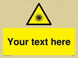 WV5190: Custom Optical Radiation Sign