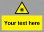 WV5190: Custom Optical Radiation Sign
