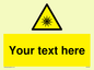 WV5190: Custom Optical Radiation Sign