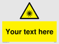 WV5190: Custom Optical Radiation Sign