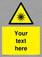 WV5190: Custom Optical Radiation Sign