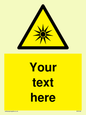 WV5190: Custom Optical Radiation Sign