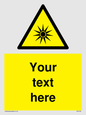 WV5190: Custom Optical Radiation Sign