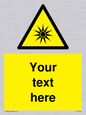 WV5190: Custom Optical Radiation Sign