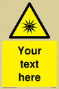 WV5190: Custom Optical Radiation Sign